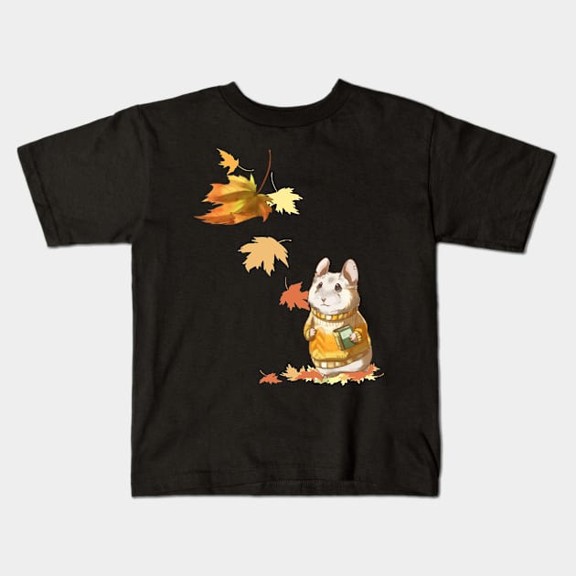 Hamster Bookworm Kids T-Shirt by BadDesignCo